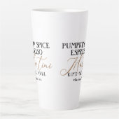 Moderne pompoen Spice Espresso Martini Badass Fuel Latte Mok (Voorkant)