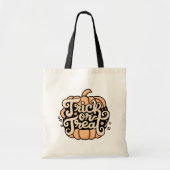 Moderne pompoen sterren Crescent Moon Trick or tre Tote Bag (Voorkant)