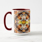 Moderne Pompoen Thanksgiving Herfst Collectie Mok (Links)