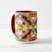 Moderne Pompoen Thanksgiving Herfst Collectie Mok (Voorkant links)
