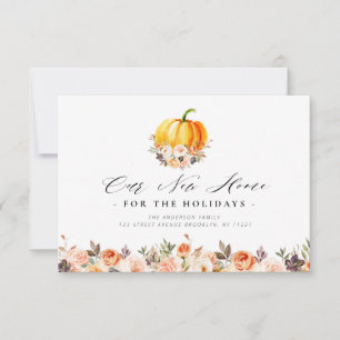 moderne pompoen - Thanksgiving met bewegende aanko Bedankkaart