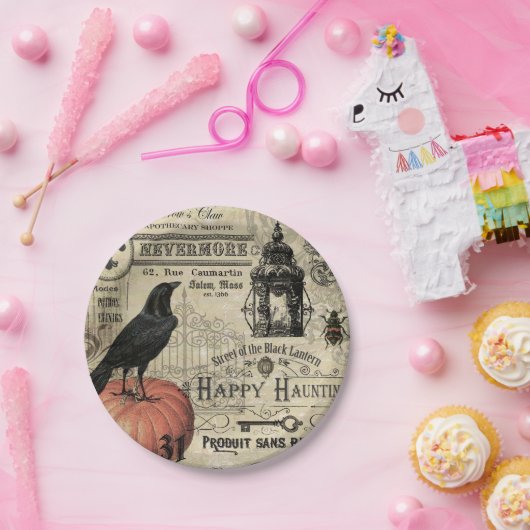 Moderne  pompoen van Halloween Papieren Bordje (Feest)