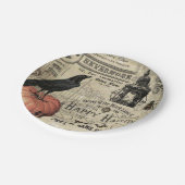 Moderne  pompoen van Halloween Papieren Bordje (Gekanteld)