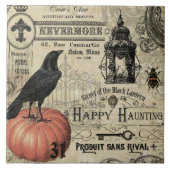 Moderne  pompoen van Halloween Tegeltje (Voorkant)