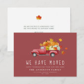 Moderne pompoen vrachtwagen bewegende aankondiging (Voorkant / Achterkant)