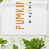 Moderne pompoenspecerij is mijn favoriete seizoenc theedoek (Gevouwen)