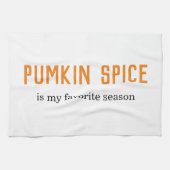 Moderne pompoenspecerij is mijn favoriete seizoenc theedoek (Horizontaal)