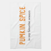 Moderne pompoenspecerij is mijn favoriete seizoenc theedoek (Verticaal)