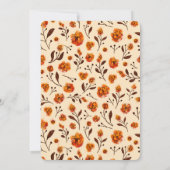 Moderne pompoenventilatorThanksgiving Kaart (Achterkant)