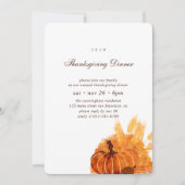 Moderne pompoenventilatorThanksgiving Kaart (Voorkant)