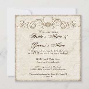Moderne pony Floral Swirls, sparen de Datum Save The Date