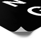 Moderne Pop Art Black & White Lion Head Elegant Poster (Hoek)