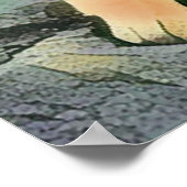 Moderne Pop art Calico Kat voor katten Poster (Hoek)