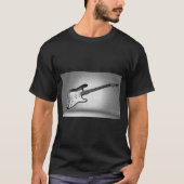 Moderne Pop Art Electric Guitar Trendy Sjabloon T-shirt (Voorkant)