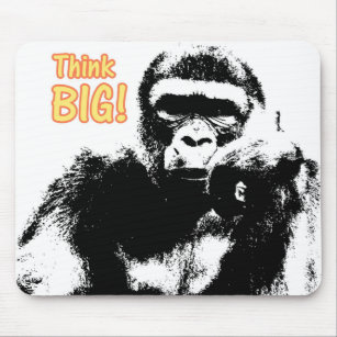 Moderne Pop Art Gorilla: Groot Motivatie Muismat