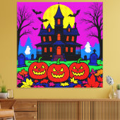 Moderne Pop Art Halloween Canvas Afdruk (Insitu (Woonkamer))