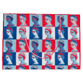 Moderne Pop art HM Groot Cadeauzakje (Achterkant)