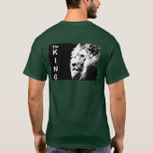 Moderne Pop Art Lion Sjabloon Deep Forest Green T-shirt (Achterkant)