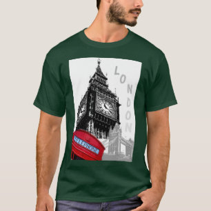 Moderne Pop Art London Big Ben Clock Tower T-shirt
