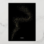 Moderne Pop Fizz Clink Nieuwjaarsfeest Folie Feestdagenkaart (Achterkant)