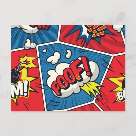 Moderne Pop kunst Feestdagenkaart (Voorkant)