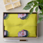 Moderne Pop kunst Koningin in uniale Jack-bril Tissuepapier (Geschenk)