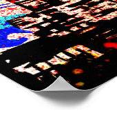 Moderne pop kunst print "Music City" (Hoek)