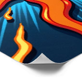 Moderne Pop kunst "Sizzle!" Poster (Hoek)