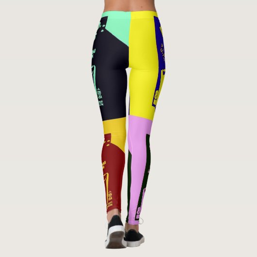 Moderne pop leggings (Achterkant)