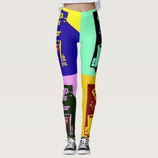 Moderne pop leggings (Voorkant)