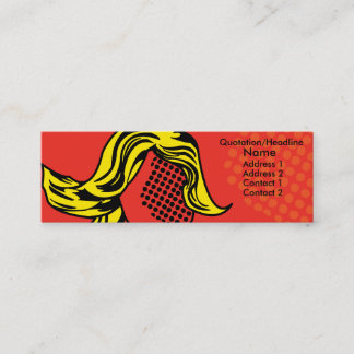 Moderne pop profielkaart mini visitekaartje