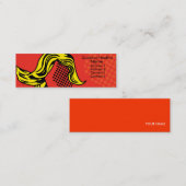 Moderne pop profielkaart mini visitekaartje (Voorkant / Achterkant)