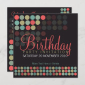 Moderne Pop Stippen Kaart (Voorkant / Achterkant)