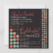 Moderne Pop Stippen Kaart (Achterkant)