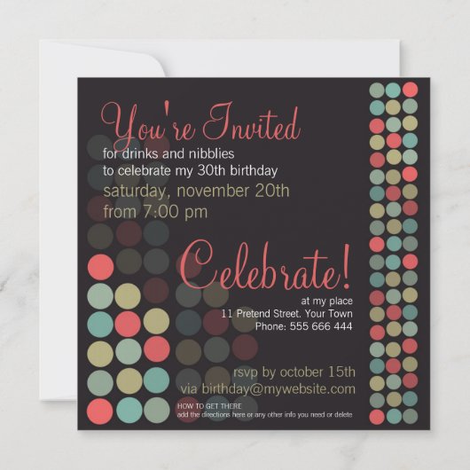 Moderne Pop Stippen Kaart (Achterkant)