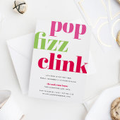 Moderne Pop | Uitnodiging Eve-partij nieuwjaar