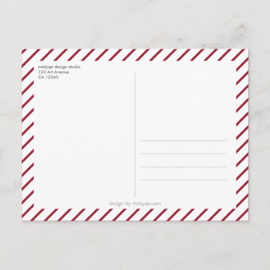 Moderne Pop zijn smetisch in het Briefkaart van de (Achterkant)