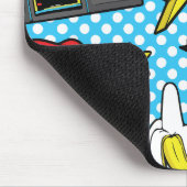 Moderne Popart Muismat (Hoek)