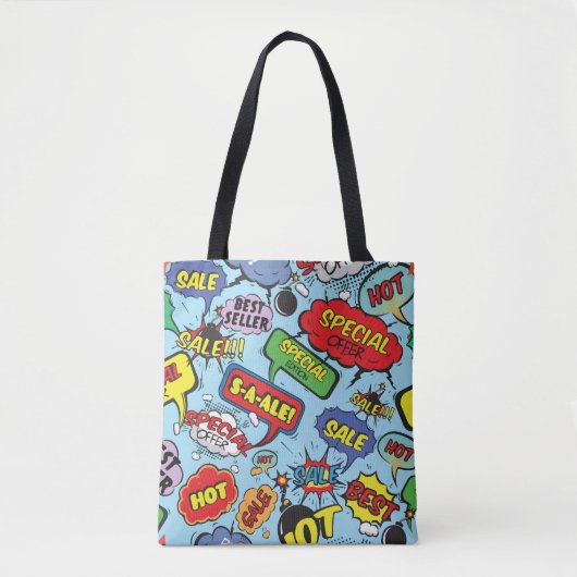 Moderne Popart Tote Bag (Voorkant)