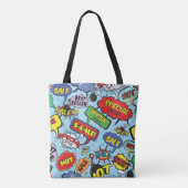 Moderne Popart Tote Bag (Achterkant)