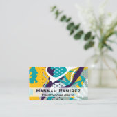 Moderne Popart Visitekaartje (Staand voorkant)