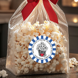 Moderne Poppin' Valentijnsdag Ronde Sticker