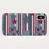 Moderne, populaire, patriottische Case-Mate iPhone case (Achterkant (horizontaal))