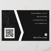 Moderne portret voor professionele geschiktheid flyer (Achterkant)