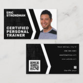 Moderne portret voor professionele geschiktheid visitekaartje (Voorkant / Achterkant)