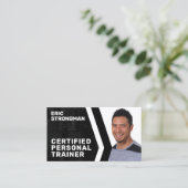 Moderne portret voor professionele geschiktheid visitekaartje (Staand voorkant)