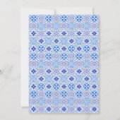 Moderne Portugese Tegel Kusthuwelijk Kaart (Achterkant)