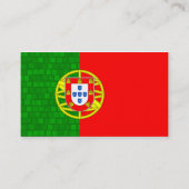 Moderne Portugese vlag Visitekaartje (Achterkant)