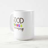 Moderne Positieve Handletter Kunst Mok (Voorkant links)