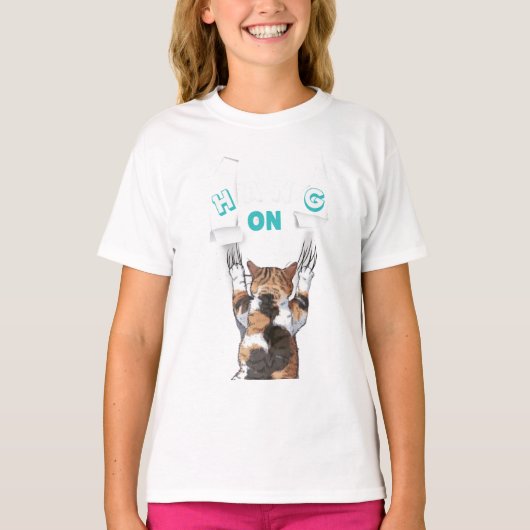 Moderne positieve quote hangt op T-shirt (Voorkant)